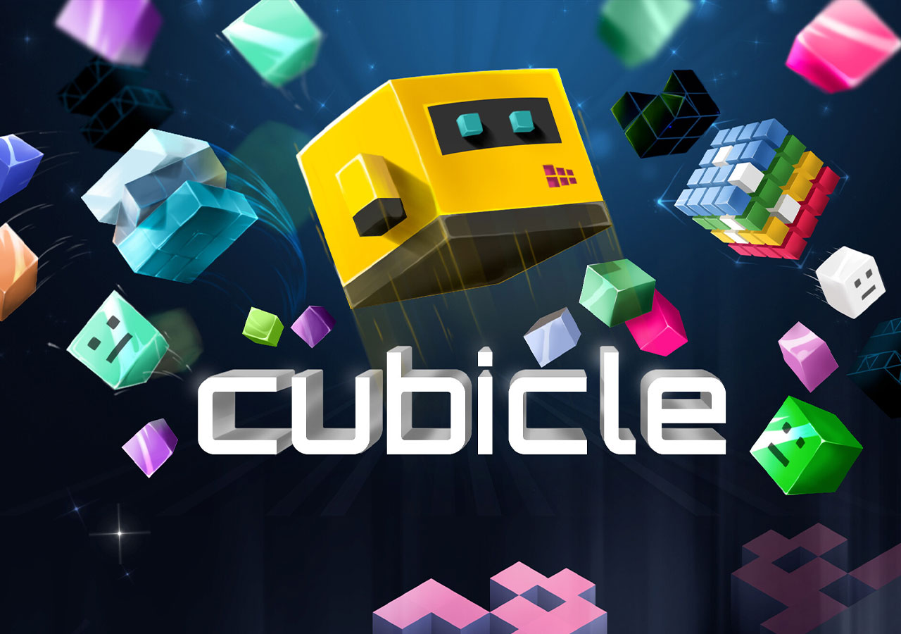 Cubicle game promotional artwork by Archer Art Studio