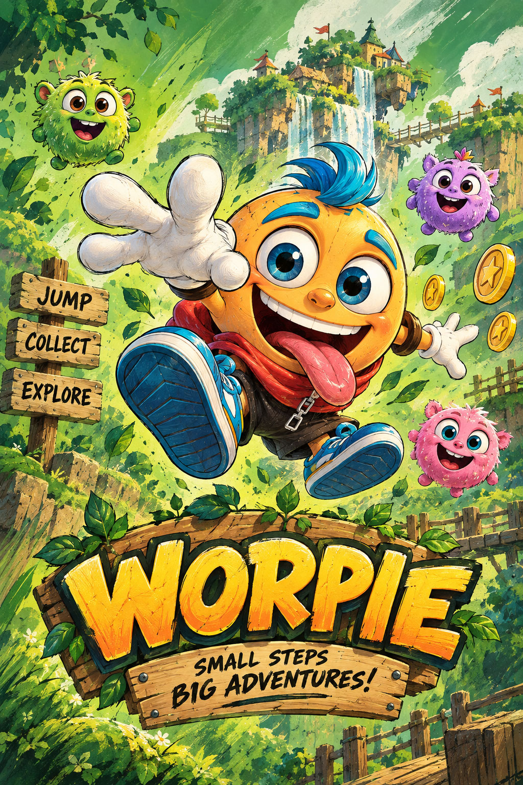 Worpie game promotional artwork created by Archer Art Studio